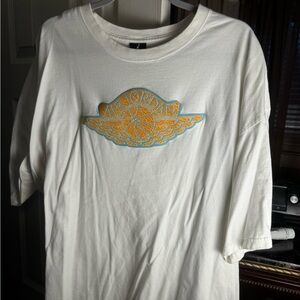 White Jordan T-Shirt with Iconic Logo